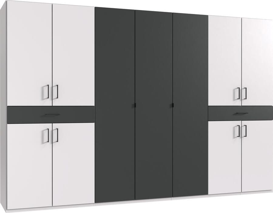 Wimex Draaideurkast Tibet kledingkast met veel opbergruimte grote kleurkeuze met elk 2 lades op een comfortabele toegangshoogte in 3 breedtes - Foto 16