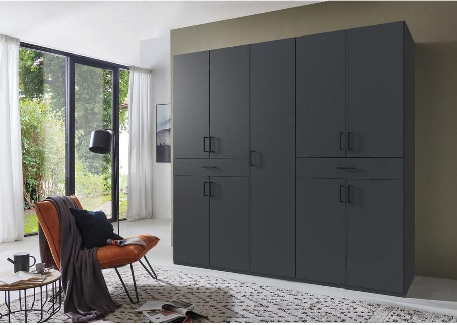 Wimex Draaideurkast Tibet kledingkast met veel opbergruimte grote kleurkeuze met elk 2 lades op een comfortabele toegangshoogte in 3 breedtes - Foto 9