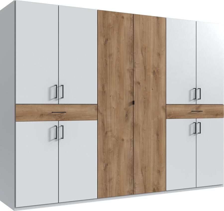 Wimex Draaideurkast Tibet kledingkast met veel opbergruimte grote kleurkeuze met elk 2 lades op een comfortabele toegangshoogte in 3 breedtes - Foto 16