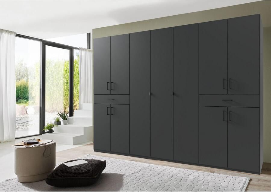 Wimex Draaideurkast Tibet kledingkast met veel opbergruimte grote kleurkeuze met elk 2 lades op een comfortabele toegangshoogte in 3 breedtes - Foto 8