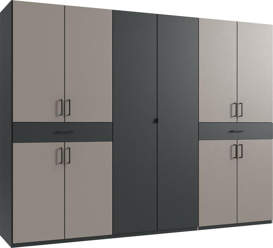 Wimex Draaideurkast Tibet kledingkast met veel opbergruimte grote kleurkeuze met elk 2 lades op een comfortabele toegangshoogte in 3 breedtes - Foto 15