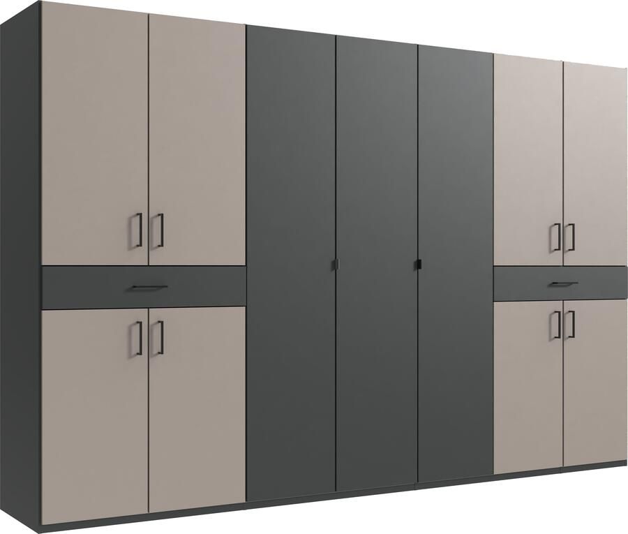 Wimex Draaideurkast Tibet kledingkast met veel opbergruimte grote kleurkeuze met elk 2 lades op een comfortabele toegangshoogte in 3 breedtes - Foto 15