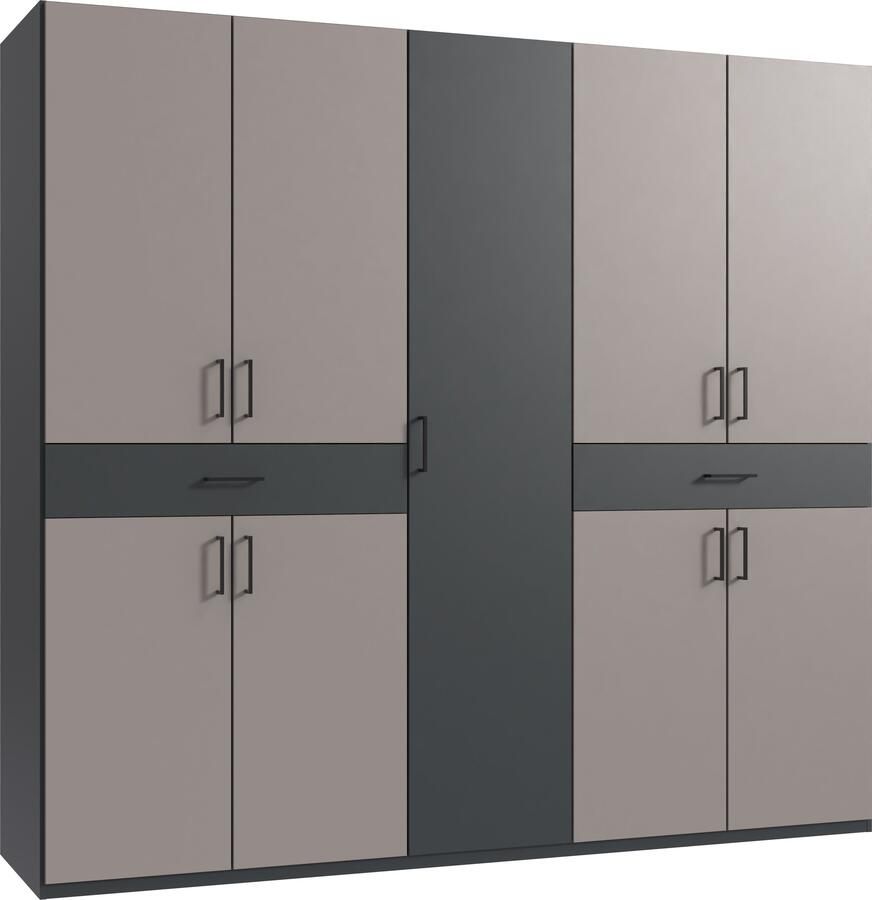 Wimex Draaideurkast Tibet kledingkast met veel opbergruimte grote kleurkeuze met elk 2 lades op een comfortabele toegangshoogte in 3 breedtes - Foto 15