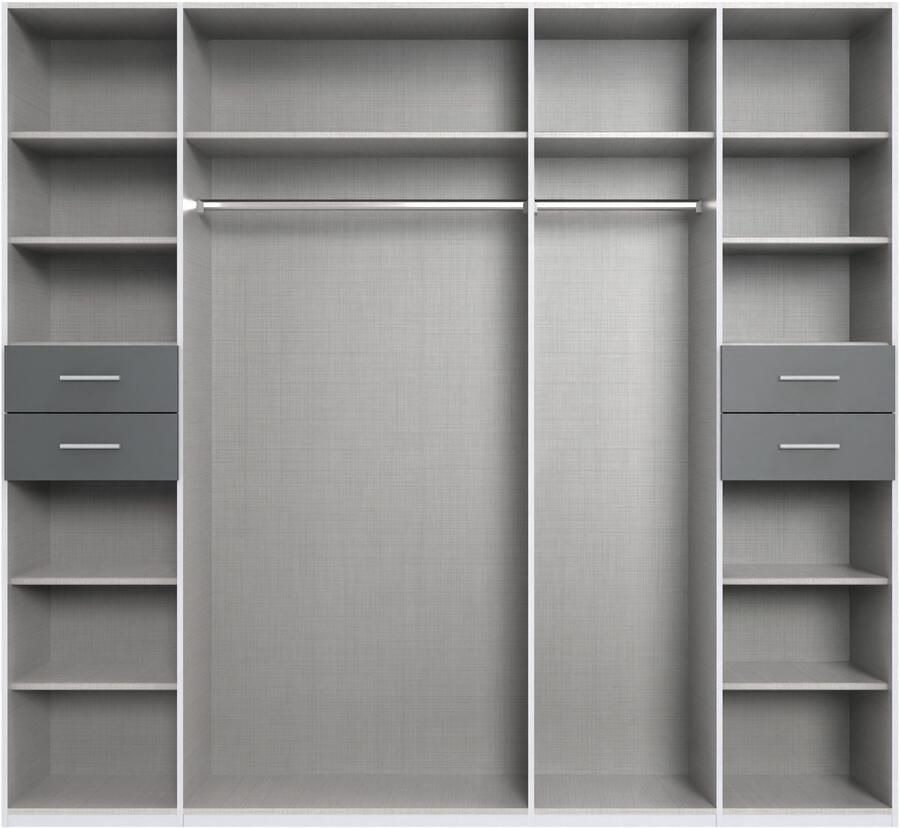 Wimex Draaideurkast Vegas inclusief passepartout frame met spiegeldeuren en laden - Foto 12