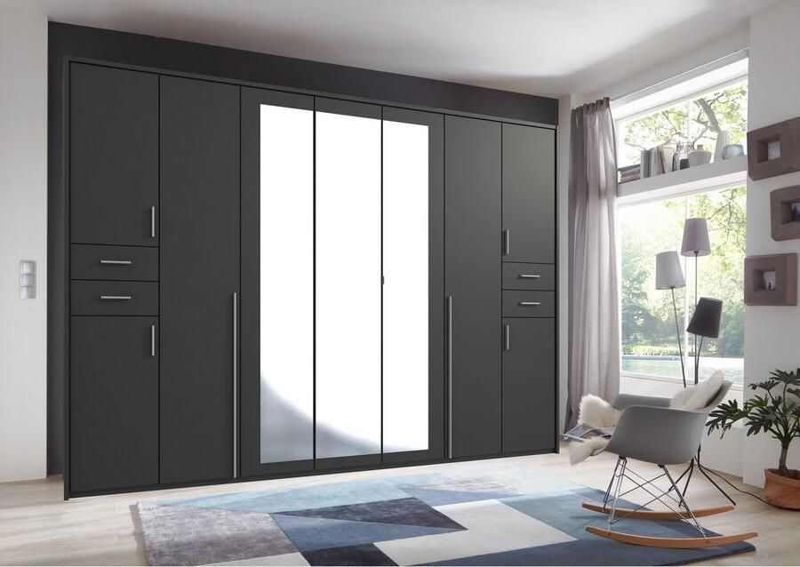 Wimex Draaideurkast Vegas inclusief passepartout frame met spiegeldeuren en laden - Foto 8