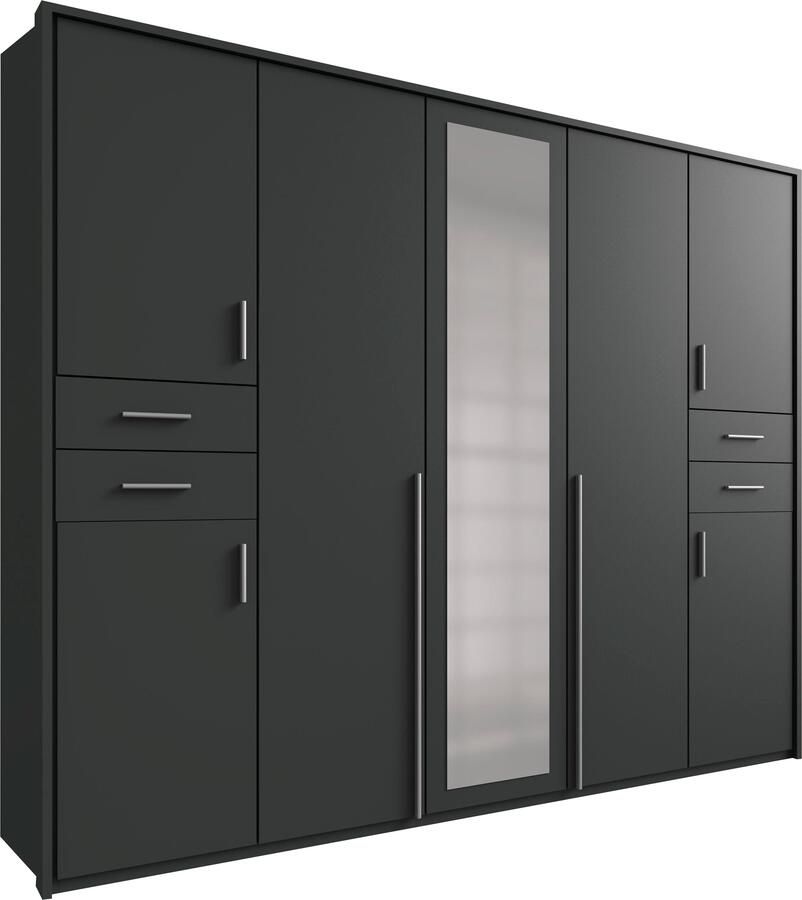 Wimex Draaideurkast Vegas inclusief passepartout frame met spiegeldeuren en laden - Foto 7