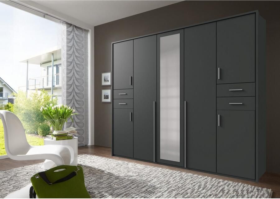 Wimex Draaideurkast Vegas inclusief passepartout frame met spiegeldeuren en laden - Foto 8