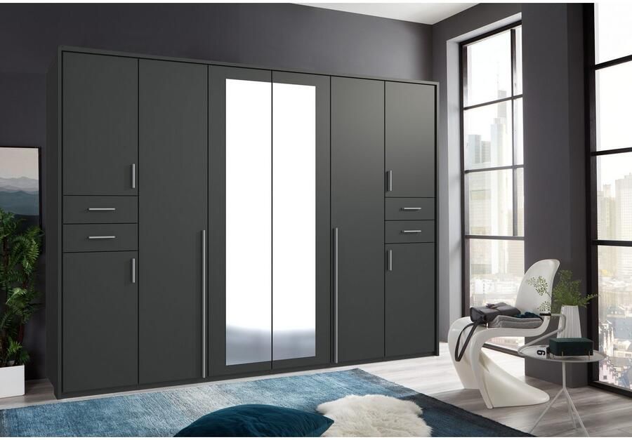 Wimex Draaideurkast Vegas inclusief passepartout frame met spiegeldeuren en laden - Foto 7