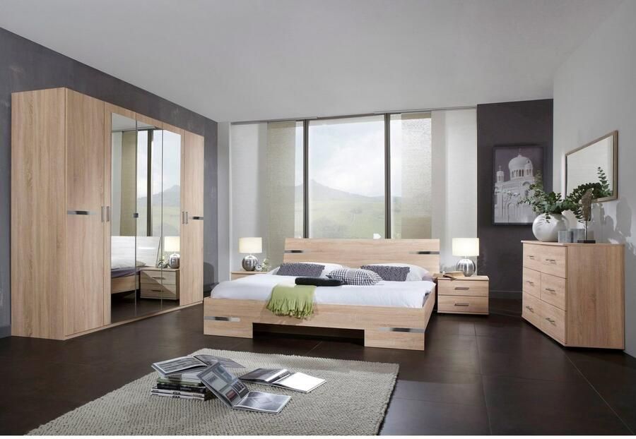 Wimex Futonbed Anna Bed Made in Germany met chroomkleurige details in hoofd- en voetdeel 3 breedtes om uit te kiezen - Foto 2