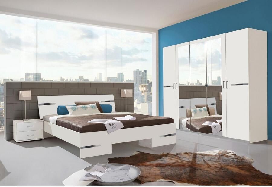 Wimex Futonbed Anna Bed Made in Germany met chroomkleurige details in hoofd- en voetdeel 3 breedtes om uit te kiezen - Foto 2