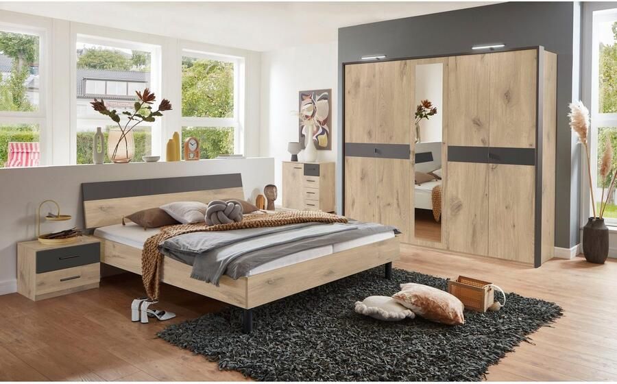 Wimex Futonbed Budapest Inclusief tweekleurig hoofdbord ligvlak 180 x 200 cm - Foto 2