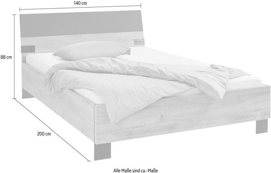 Wimex Futonbed Malmö Bed Made in Germany in populaire industriële look 3 breedtes om uit te kiezen - Foto 4