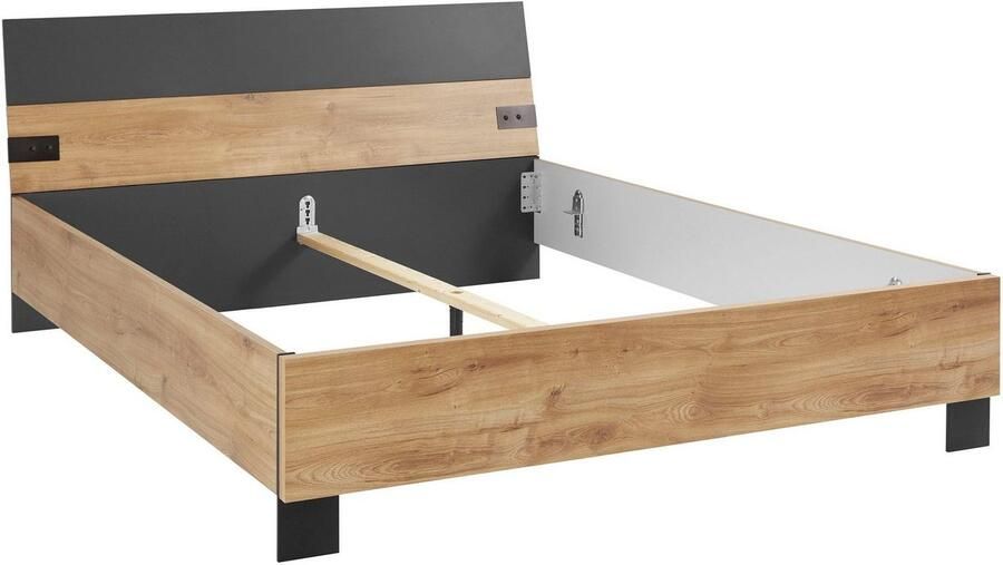 Wimex Futonbed Malmö Bed Made in Germany in populaire industriële look 3 breedtes om uit te kiezen - Foto 4