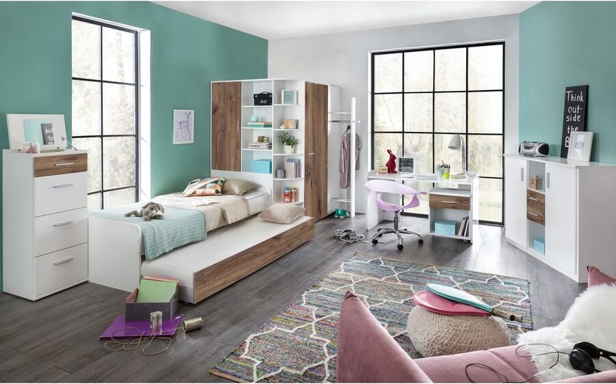 Wimex Kast met laden en deuren Joker Commode met 2 legplanken 124 cm breed - Foto 4