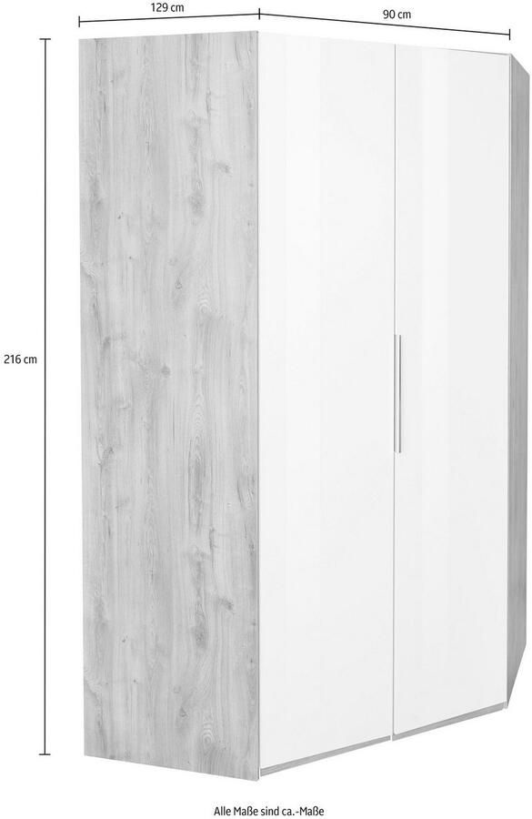 Home24 Hoekkledingkast Level 36C fresh to go - Foto 2