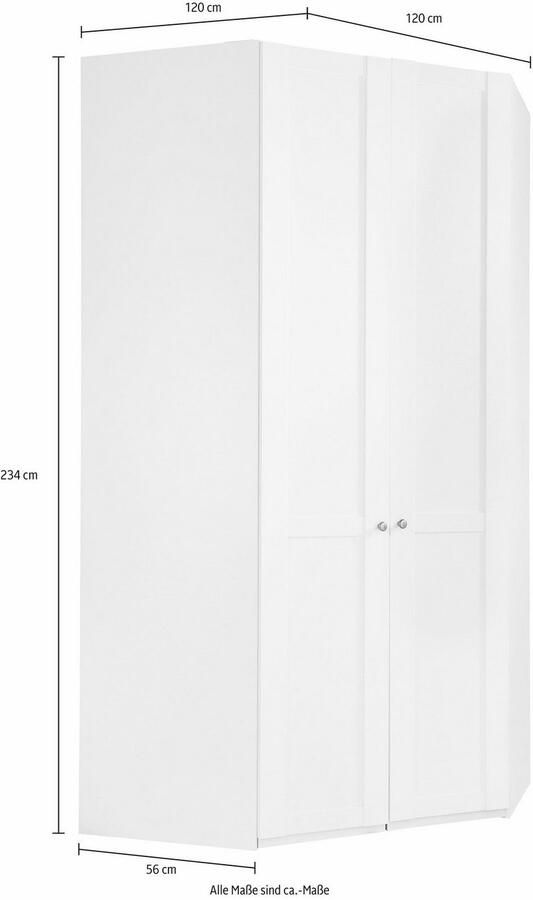 Wimex Hoekkledingkast New York inclusief ledverlichting binnenin - Foto 13