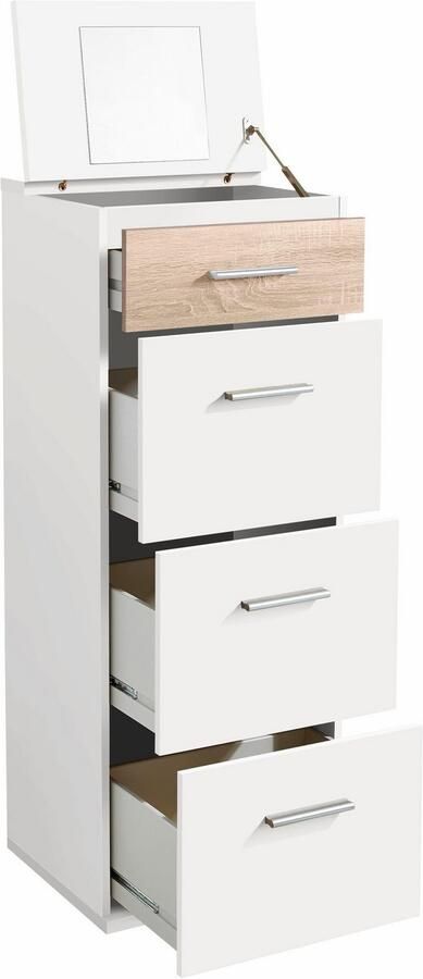 Wimex Hoge kast Joker Make-up kast make-up commode met 4 lades - Foto 6