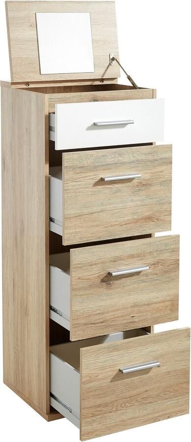 Wimex Hoge kast Joker Make-up kast make-up commode met 4 lades - Foto 10