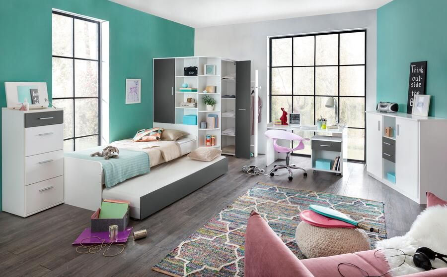 Wimex Hoge kast Joker Make-up kast make-up commode met 4 lades - Foto 6