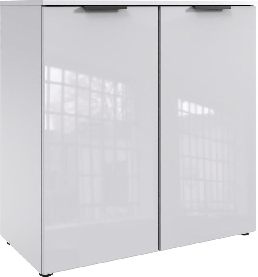 Wimex Kast Level36 black C by fresh to go met glaselementen voor soft-closefunctie 81 cm breed - Foto 3