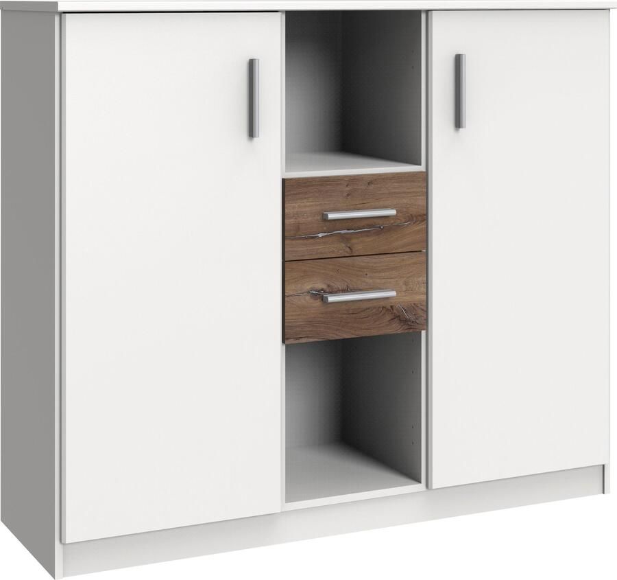 Wimex Kast met laden en deuren Joker Commode met 2 legplanken 124 cm breed - Foto 8