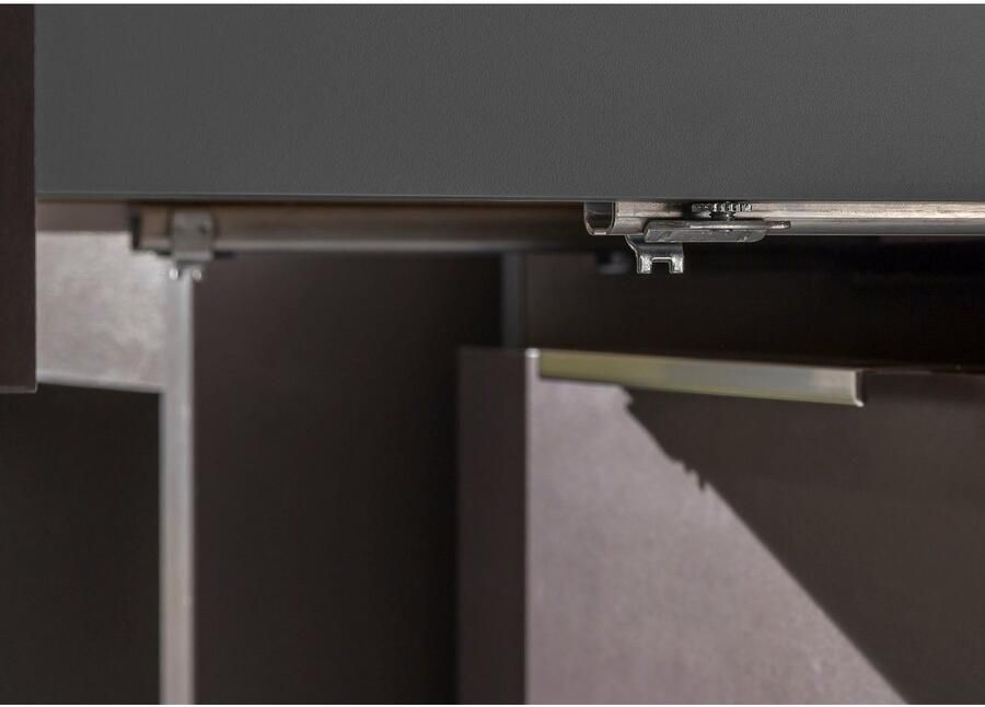 Wimex Kast met laden en deuren Level36 C by fresh to go met glaselementen voor soft-closefunctie 122 cm breed