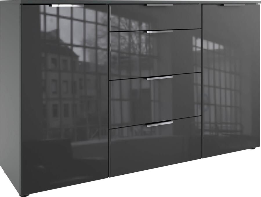 Wimex Kast met laden en deuren Level36 C by fresh to go met glaselementen voor soft-closefunctie 135 cm breed - Foto 5