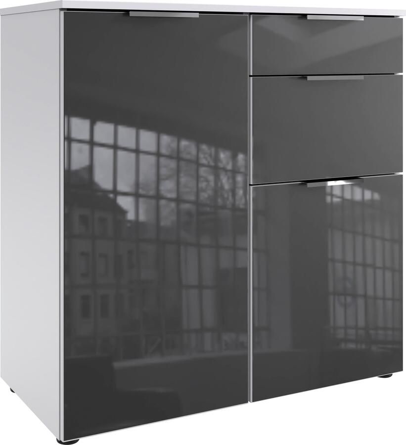 Wimex Kast met laden en deuren Level36 C by fresh to go met glaselementen voor soft-closefunctie 81 cm breed - Foto 5