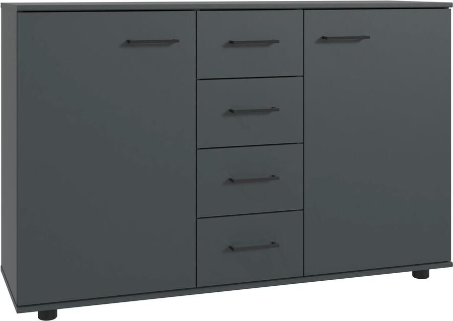 Wimex Kast met laden en deuren Taiga bovenste lade in contrasterende kleur of effen wit - Foto 5