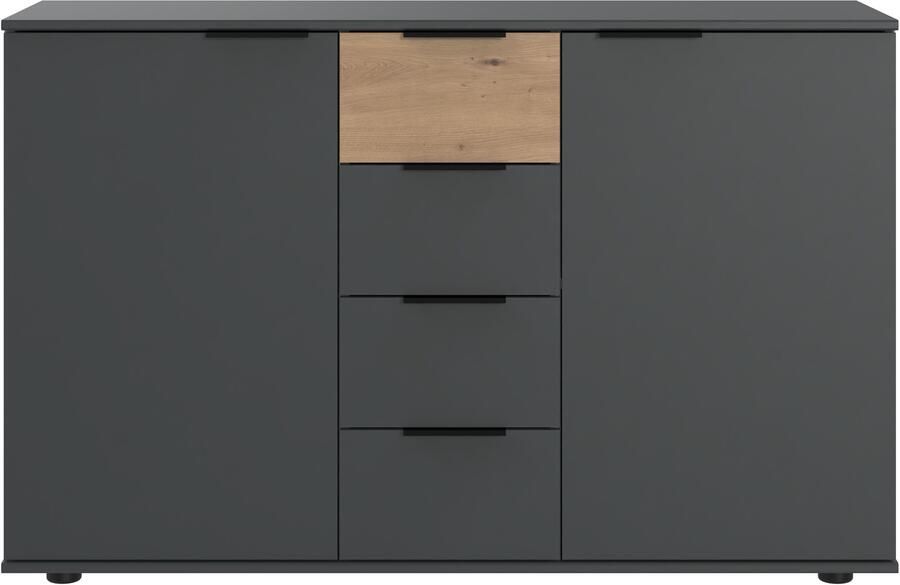 Wimex Kast met laden en deuren Toscana Laden op metalen geleiders