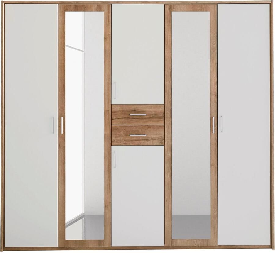 Wimex Kledingkast Diver draaideurkast met spiegel 180 225 of 270cm breed Bestseller slaapkamerkast optioneel met 3 binneninrichtingen - Foto 6