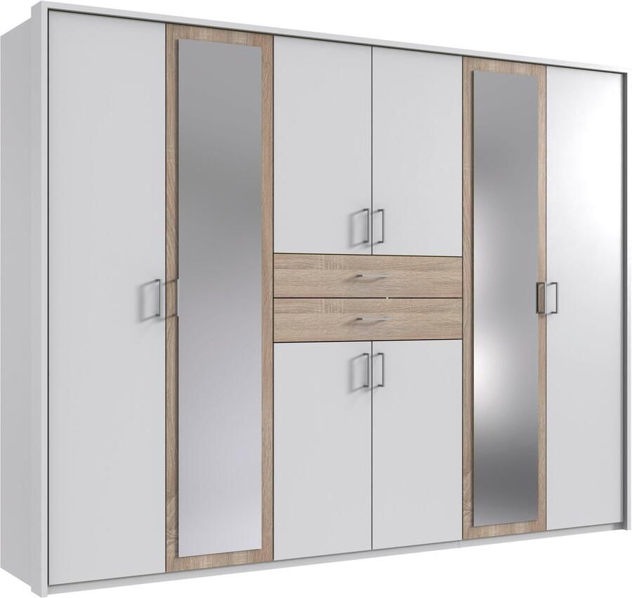 Wimex Kledingkast Diver draaideurkast met spiegel 180 225 of 270cm breed Bestseller slaapkamerkast optioneel met 3 binneninrichtingen - Foto 15