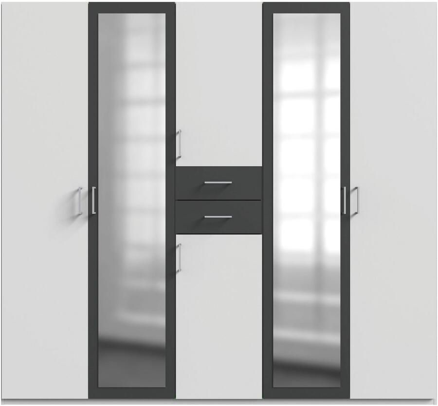 Wimex Kledingkast Diver draaideurkast met spiegel 180 225 of 270cm breed Bestseller slaapkamerkast optioneel met 3 binneninrichtingen - Foto 6