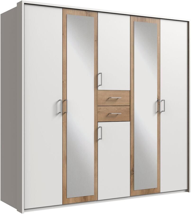 Wimex Kledingkast Diver draaideurkast met spiegel 180 225 of 270cm breed Bestseller slaapkamerkast optioneel met 3 binneninrichtingen - Foto 15