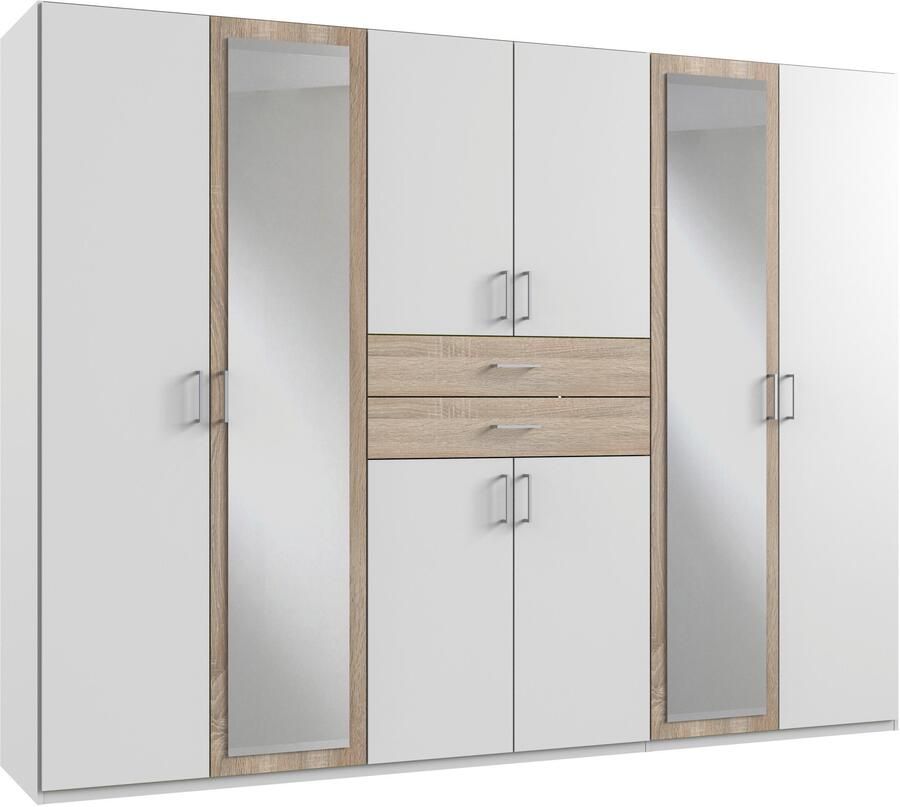 Wimex Kledingkast Diver draaideurkast met spiegel 180 225 of 270cm breed Bestseller slaapkamerkast optioneel met 3 binneninrichtingen - Foto 15