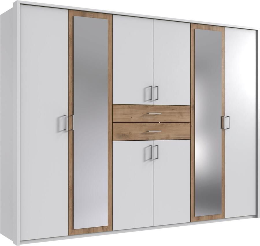 Wimex Kledingkast Diver draaideurkast met spiegel 180 225 of 270cm breed Bestseller slaapkamerkast optioneel met 3 binneninrichtingen - Foto 15