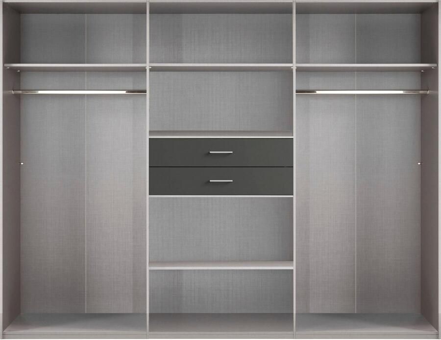 Wimex Kledingkast Diver draaideurkast met spiegel 180 225 of 270cm breed Bestseller slaapkamerkast optioneel met 3 binneninrichtingen - Foto 7