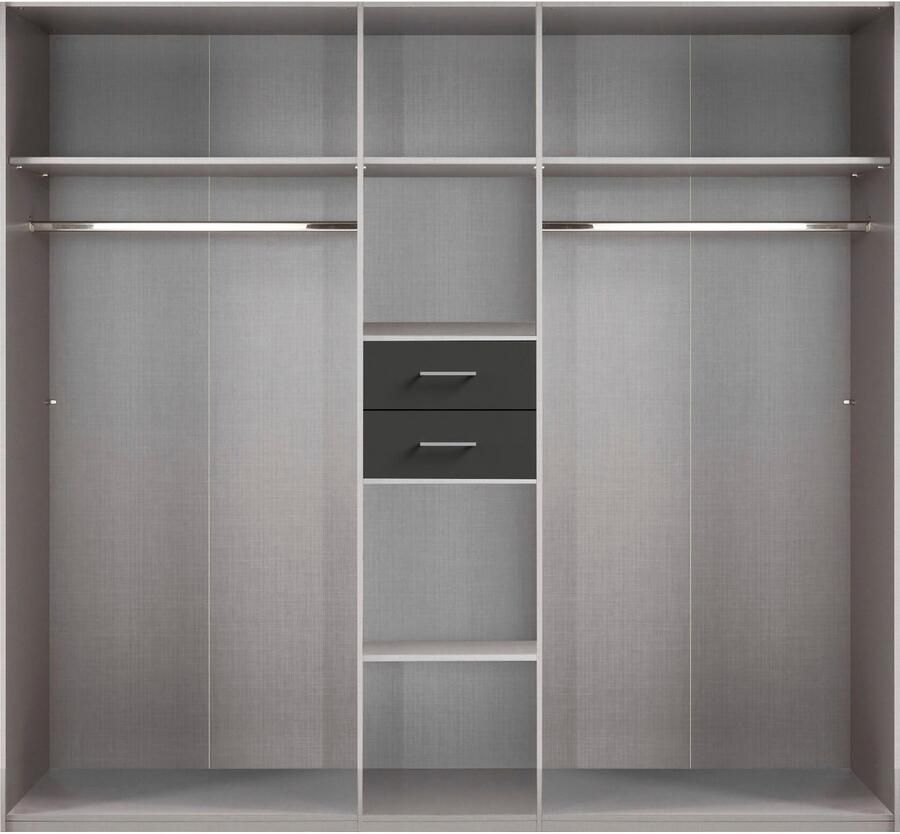 Wimex Kledingkast Diver draaideurkast met spiegel 180 225 of 270cm breed Bestseller slaapkamerkast optioneel met 3 binneninrichtingen - Foto 6