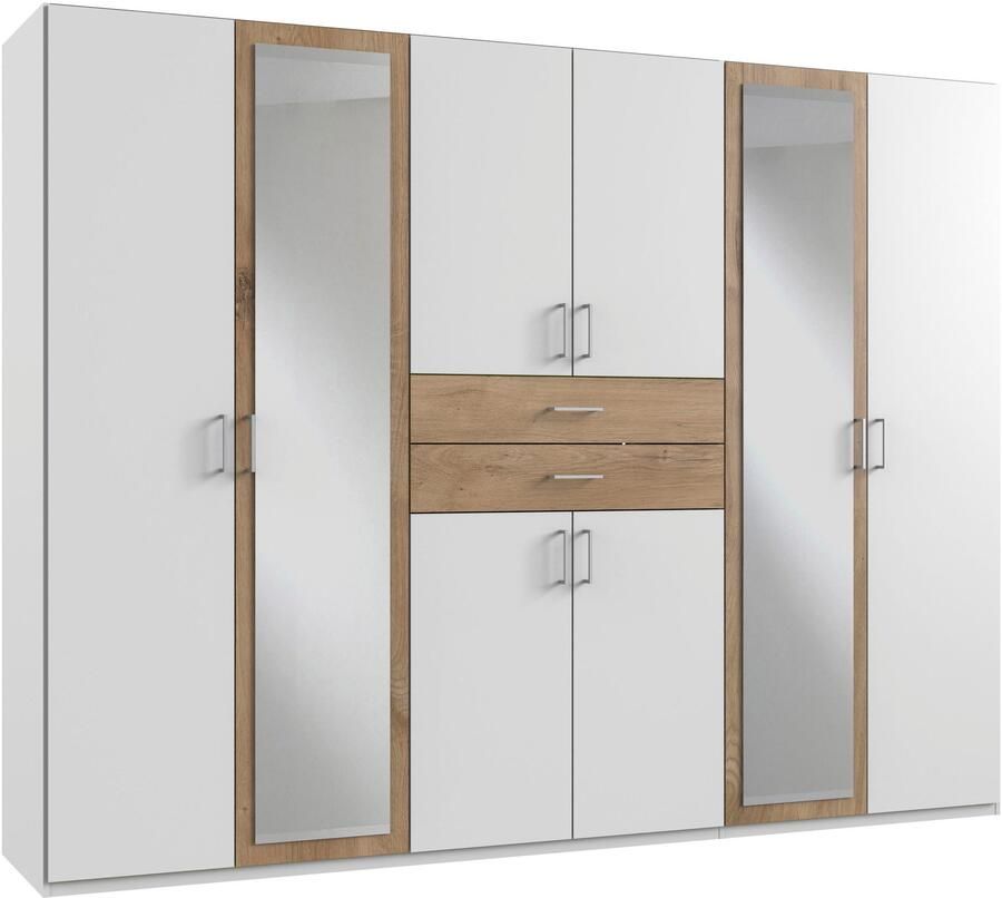 Wimex Kledingkast Diver draaideurkast met spiegel 180 225 of 270cm breed Bestseller slaapkamerkast optioneel met 3 binneninrichtingen - Foto 4