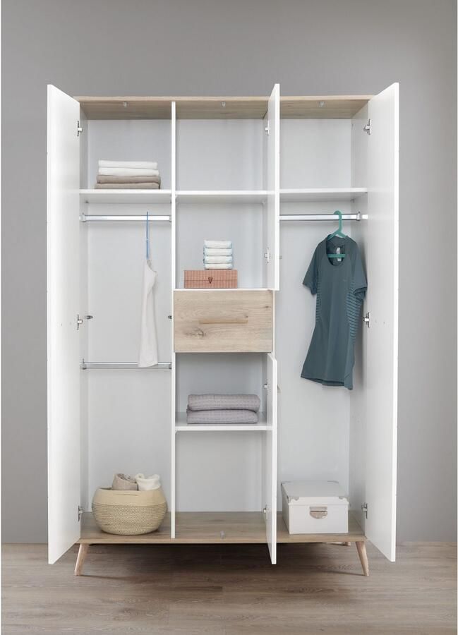 Wimex Kledingkast Fehmarn Met massief houten poten - Foto 4