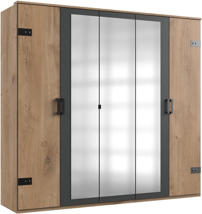 Wimex Kledingkast Stockholm rustieke uitstraling in industrieel ontwerp Made in Germany - Foto 12