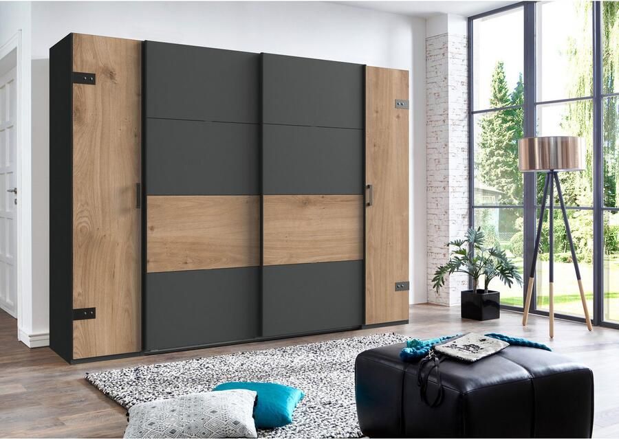 Wimex Kledingkast Stockholm rustieke uitstraling in industrieel ontwerp Made in Germany - Foto 6