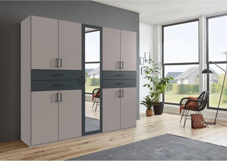 Wimex Kledingkast Taiga kledingkast met spiegel OTTOs Choice besteller met lades op comfortabele hoogte garderobe slaapkamerkast - Foto 8