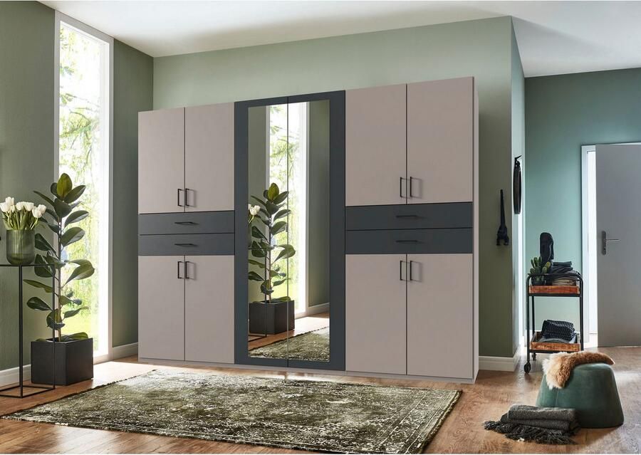 Wimex Kledingkast Taiga kledingkast met spiegel OTTOs Choice besteller met lades op comfortabele hoogte garderobe slaapkamerkast - Foto 8