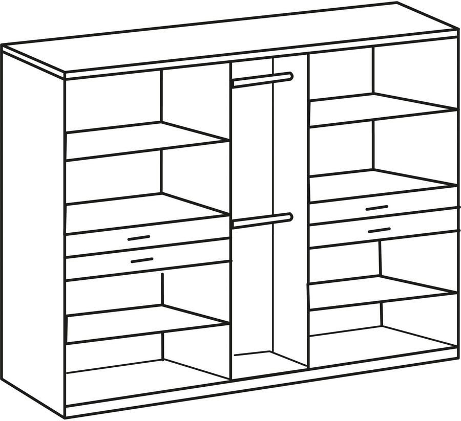 Wimex Kledingkast Taiga kledingkast met spiegel OTTOs Choice besteller met lades op comfortabele hoogte garderobe slaapkamerkast - Foto 7