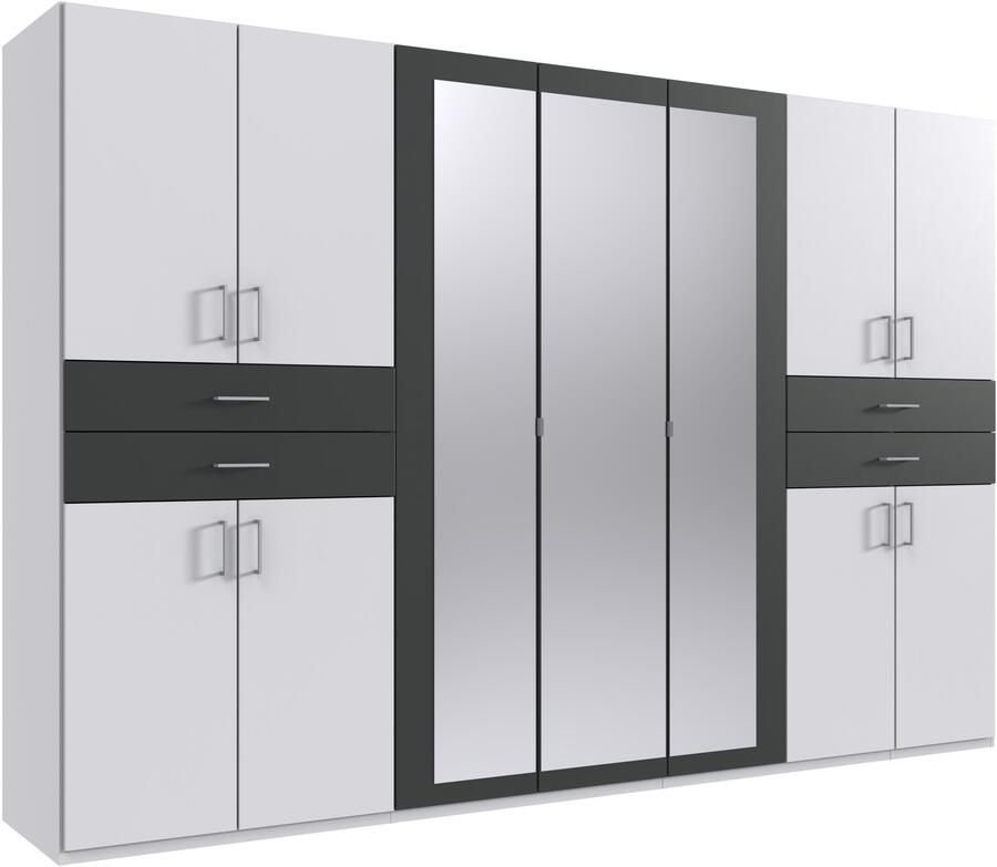 Wimex Kledingkast Taiga kledingkast met spiegel OTTOs Choice besteller met lades op comfortabele hoogte garderobe slaapkamerkast - Foto 3