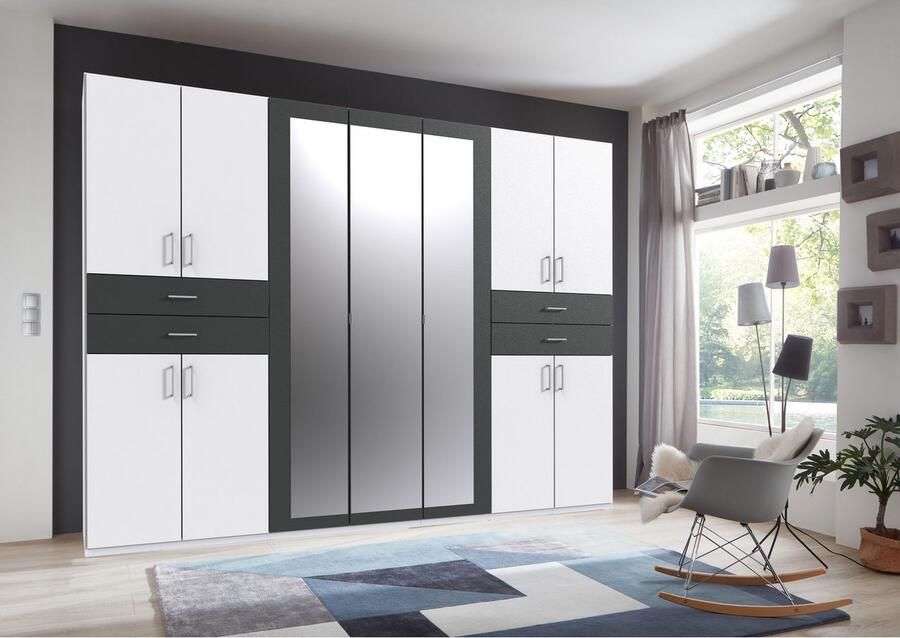 Wimex Kledingkast Taiga kledingkast met spiegel OTTOs Choice besteller met lades op comfortabele hoogte garderobe slaapkamerkast - Foto 4