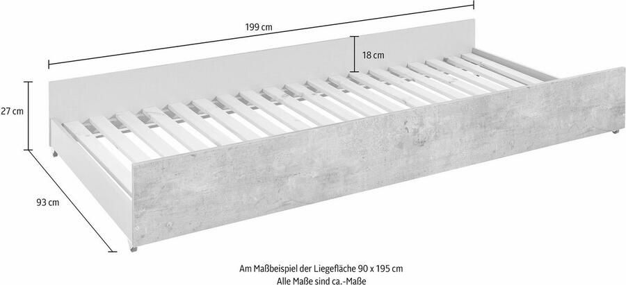 Wimex Lade Joker extra slaapgelegenheid logeerbed inclusief lattenbodem - Foto 4