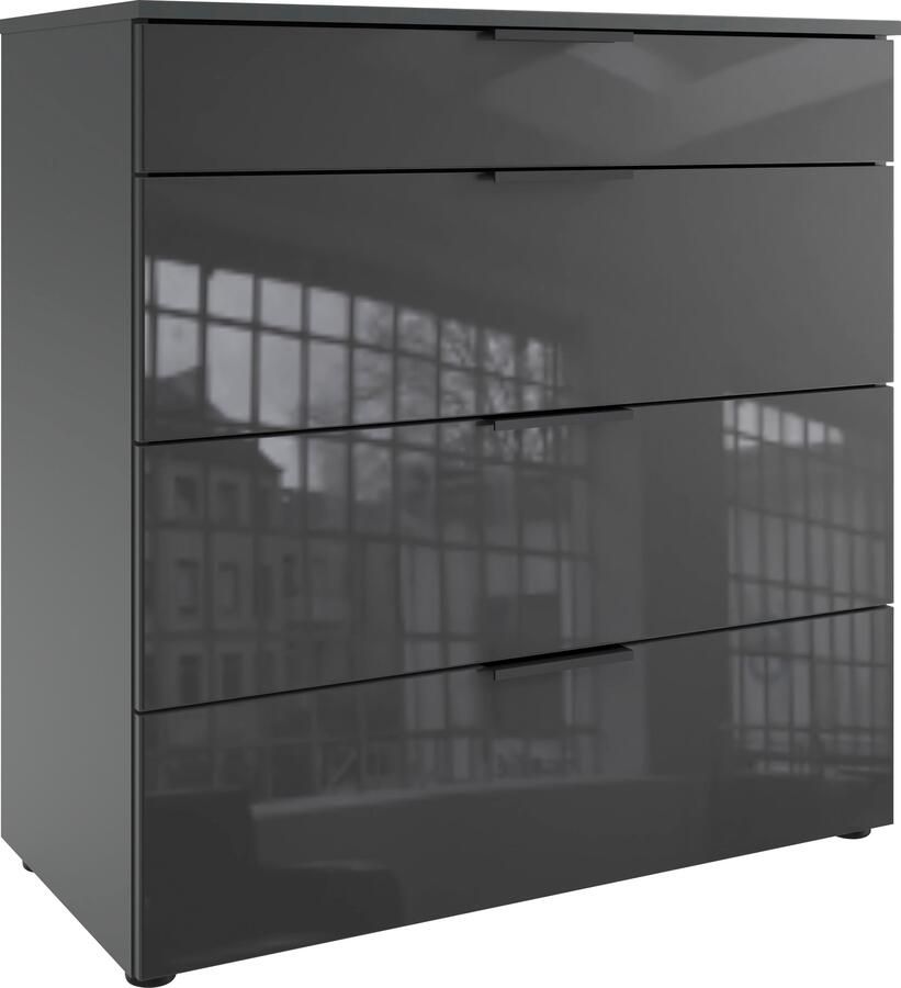 Wimex Ladekast Level36 black C by fresh to go met glaselementen voor soft-closefunctie 81 cm breed - Foto 5