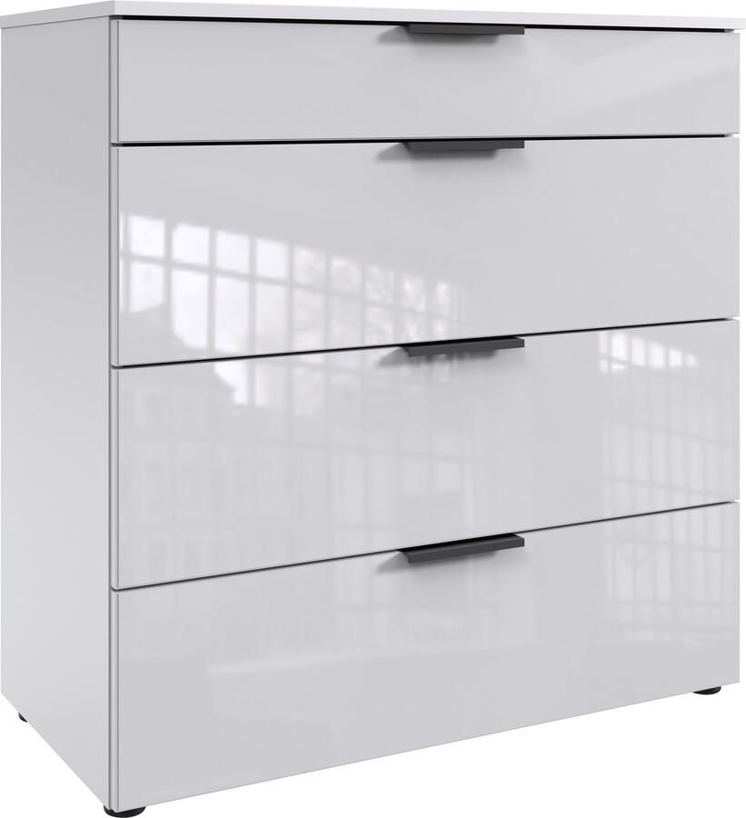 Wimex Ladekast Level36 black C by fresh to go met glaselementen voor soft-closefunctie 81 cm breed - Foto 5